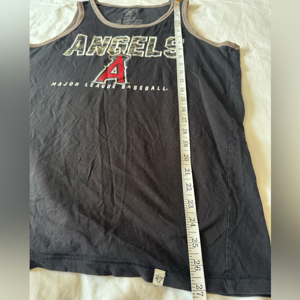Forty Seven Brand Angels MLB Baseball Men’s Black Tank Top Size M - Picture 7 of 7